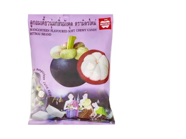 MITMAI soft chewy candy, mangosteen flavour MITMAI soft chewy candy, mangosteen flavour
