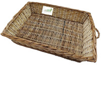 rectangular bamboo storage basket