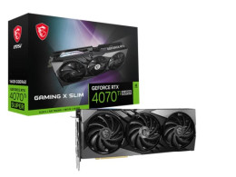 USED VGA (การ์ดแสดงผล) MSI GEFORCE RTX 4070 TI SUPER 16G GAMING X SLIM - 16GB GDDR6X USED VGA (การ์ดแสดงผล) MSI GEFORCE RTX 4070 TI SUPER 16G GAMING X SLIM - 16GB GDDR6X