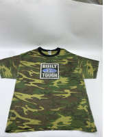 Vintage military pattern round neck t-shirt