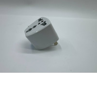 Male plug converter from 3 holes to 2 holes, round pin 