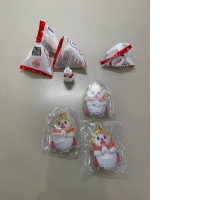 set of eight souvenir figurines