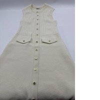 Women's cream-colored sleeveless long skirt dress Women's cream-colored sleeveless long skirt dress