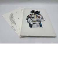 Set of 4 Pencil drawing