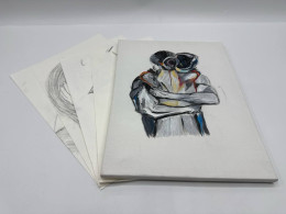 Set of 4 Pencil drawing