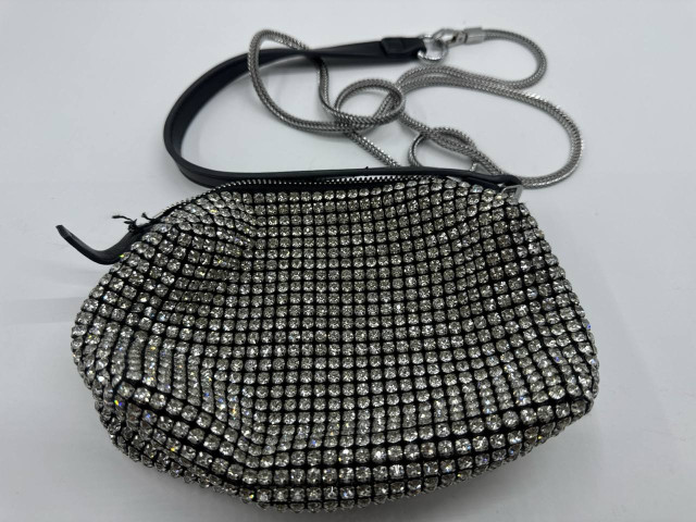 Women's small shoulder bag with beaded decoration Women's small shoulder bag with beaded decoration