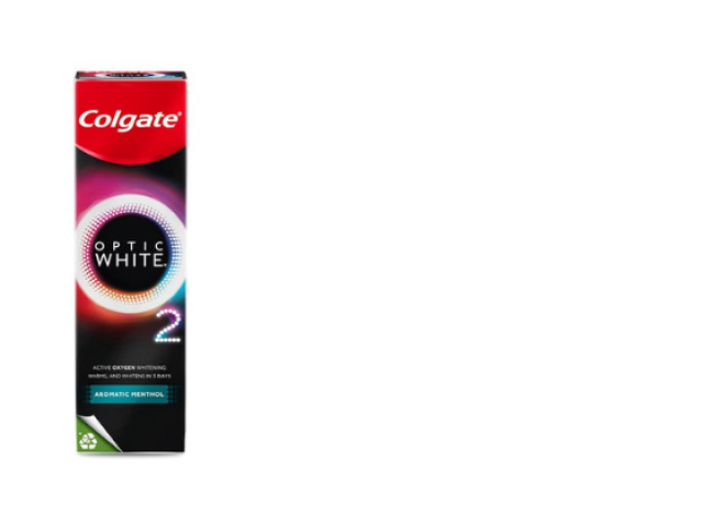 Set of 3 Colgate Optic White O2 Aromatic Menthol Toothpaste 85 g. Set of 3 Colgate Optic White O2 Aromatic Menthol Toothpaste 85 g.