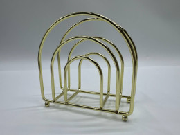 Gold wire kitchen table napkin holder