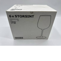  IKEA STORSINT 003.963.36 Red Wine Glass Clear Glass