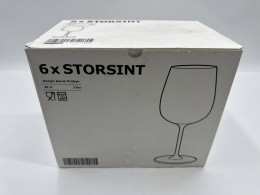  IKEA STORSINT 003.963.36 Red Wine Glass Clear Glass