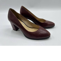 Dark brown high heels 