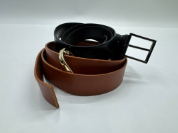 Set of 2 Faux leather belt 
