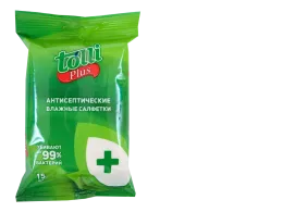  Tolli Plus Antiseptic Wet Wipes 
