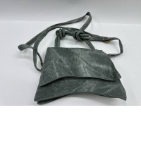 Gray velvet leather shoulder bag Gray velvet leather shoulder bag