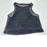 Black mesh tank top