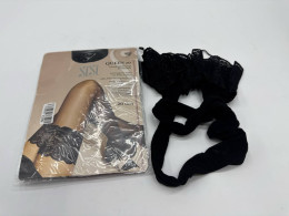 Set of 2 Black lace stockings