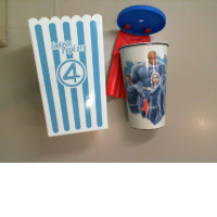 Set of 2 Plastic Drinking Cups, Movie