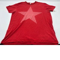 Red round neck T-shirt