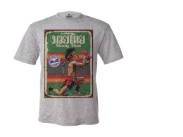 Muay Thai T-shirt, Wai Khru (MUAY THAI), grey Muay Thai T-shirt, Wai Khru (MUAY THAI), grey