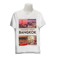 Thai pattern t-shirt, Amazing Night Bangkok pattern 