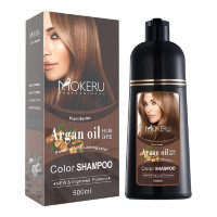 Set of 3 MOKERU Professional Hair Dye Color Shampoo 500 ML