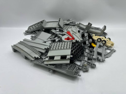 Big Set  Gray Lego road and train tracks