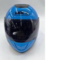 Blue full-face helmet 