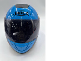 Blue full-face helmet 