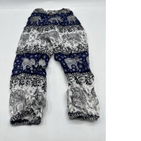 White and blue long elephant pants White and blue long elephant pants