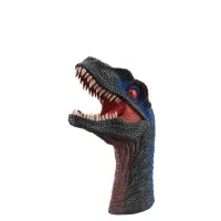 Soft rubber dinosaur hand puppet gloves