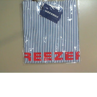 Fabric bag with the inscription Freezer. blue