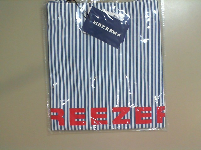 Fabric bag with the inscription Freezer. blue Fabric bag with the inscription Freezer. blue
