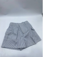 Women's white shorts with blue stripes Women's white shorts with blue stripes