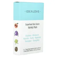 Set of 2 Idealove Superfood Skin Savior Variety Pack, 7 Beauty Sheet Masks