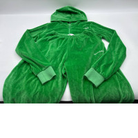 Set of 2 Green long-sleeved round-neck sweater and green long pants