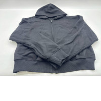 Dark grey zip-up hoodie 