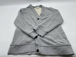 Gray button-down sweater 
