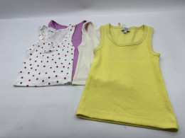 Set of 4 Girls' tank tops 