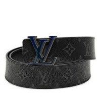 LOUIS VUITTON Monogram Eclipse LV Glitch Santur Reversible Belt M0609V 