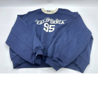 Blue round neck sweater 