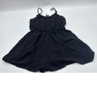 Black one-shoulder short skirt dress 