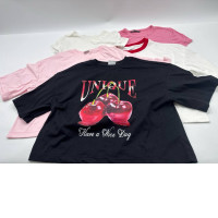 Set of 5 Short-sleeved round neck T-shirt 