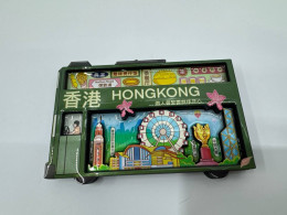 Hong Kong Theme Wooden Fridge Magnet Hong Kong Theme Wooden Fridge Magnet