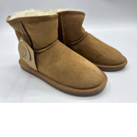 UGG Kids Ultra-Mini Leather Boots  Brown 