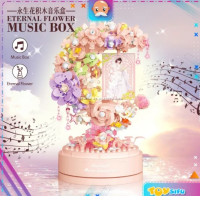 Balody Block 21335 Eternal Flower Music Box Flowers Gift Decoration Building Brick Toy Boy Girl