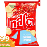 TASTO Ridge Cut Potato Chips Pla Sam Rod Flavor 69 g.