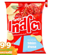 TASTO Ridge Cut Potato Chips Pla Sam Rod Flavor 69 g.