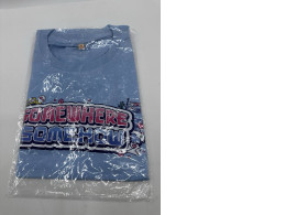 Blue round neck T-shirt 