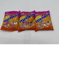 Set of 3 Mentos candy, orange flavor