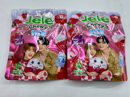 Set of 2 Jelly Chewy Jelly Ice Lychee Flavor 